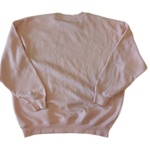 Reflex Brand Embroidered Los Angeles Sweatshirt Crew Neck Pink Size Large - Picture 4 of 6